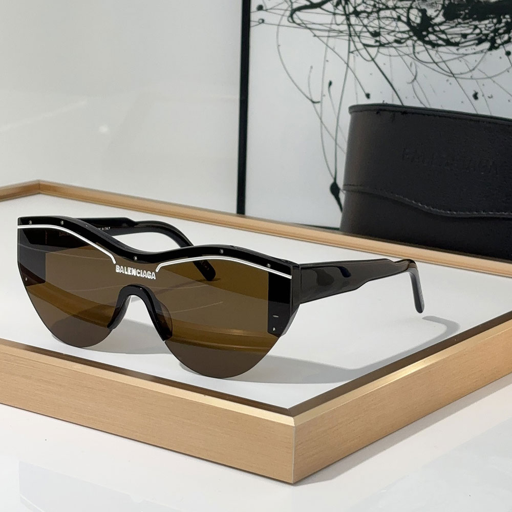 Balenciaga Sporty Cat-Eye Shield Shades Sunglasses Top quality - KAIROO