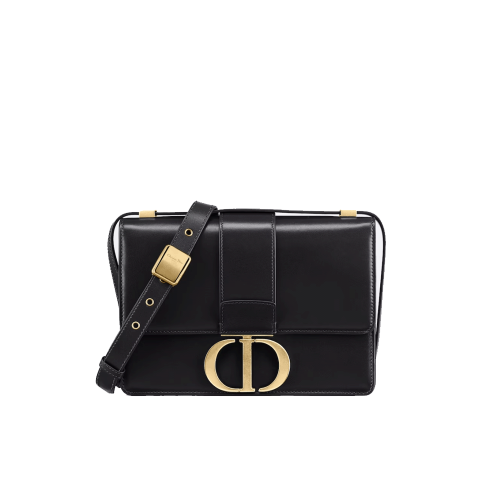 Dior 30 Montaigne Rectangular Box Calfskin CD Link Flap Bag / 15A - KAIROO
