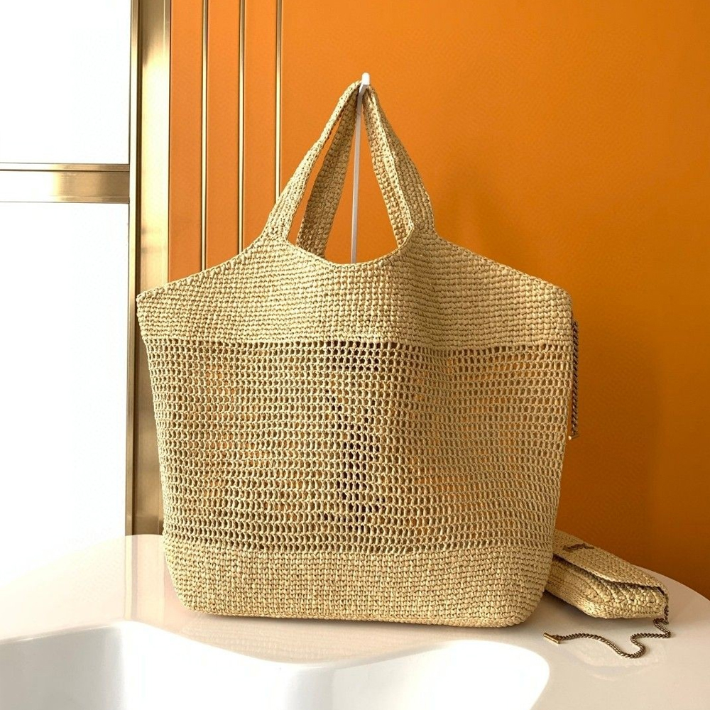 Saint Laurent Icare Raffia Bag - KAIROO