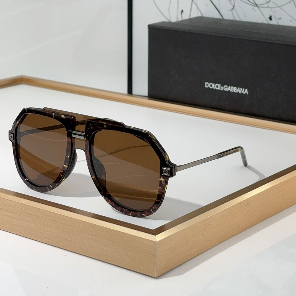 DOLCE & GABBAN DG Sheet Frame Slim Mirror Legs  Sunglasses Top quality - KAIROO