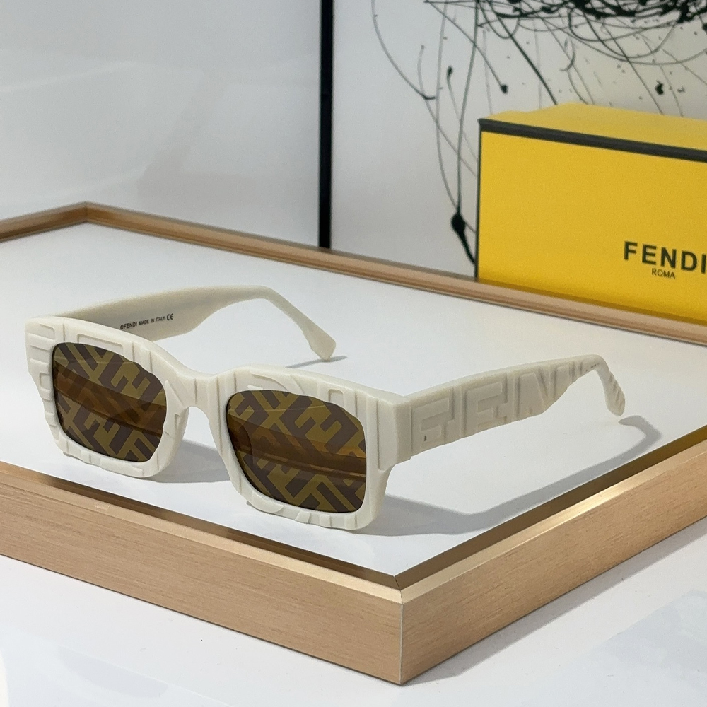 Fendi UV Protection Sky Rectangular FF Sunglasses Top Quality - KAIROO