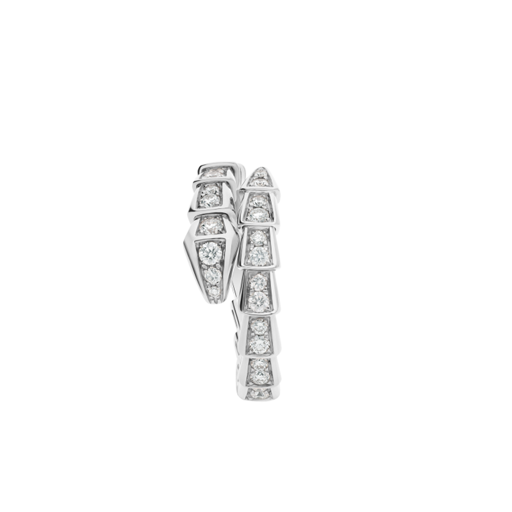 Bvlgari Serpenti Viper Double Coil Diamond Ring - KAIROO