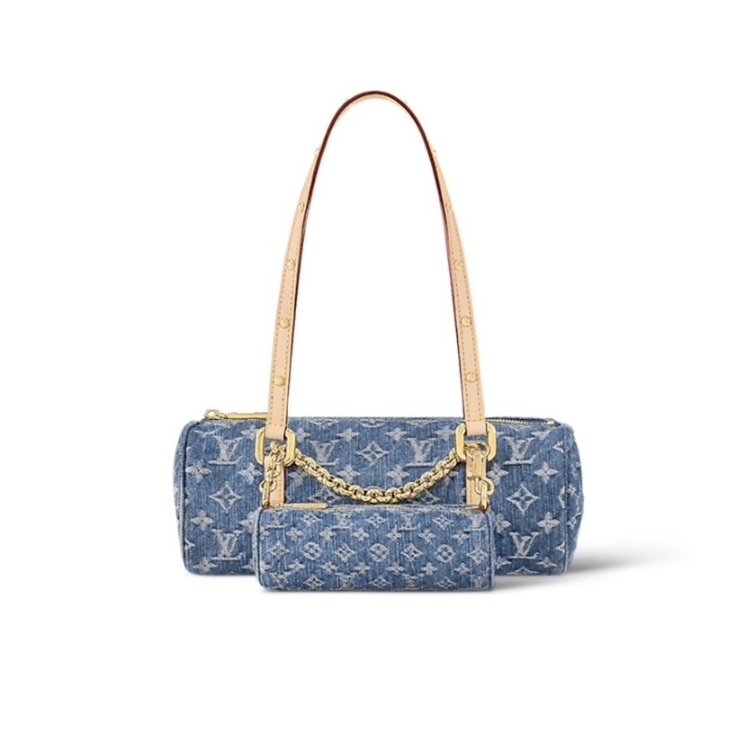 Louis Vuitton LV  Papillon Monogram Denim Bag - KAIROO
