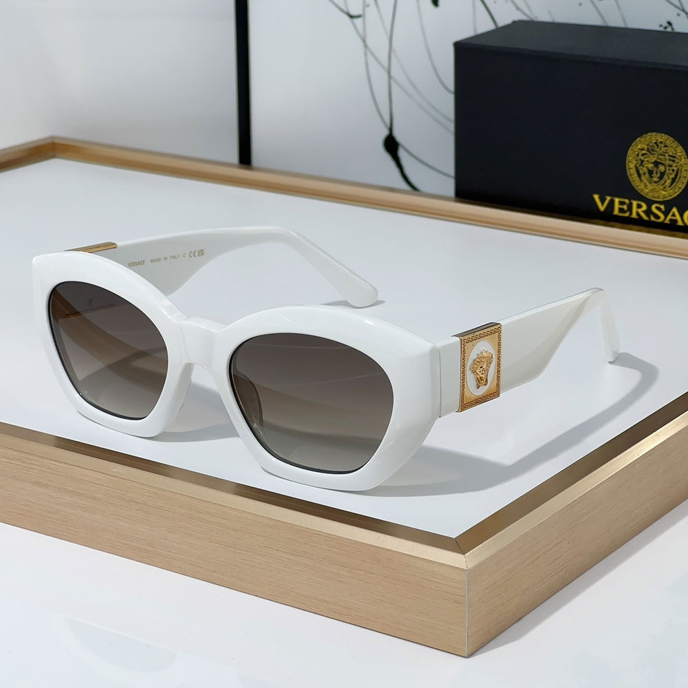 Versace  Mirror leg Logo Plate Frame Sunglasses Top Quality - KAIROO