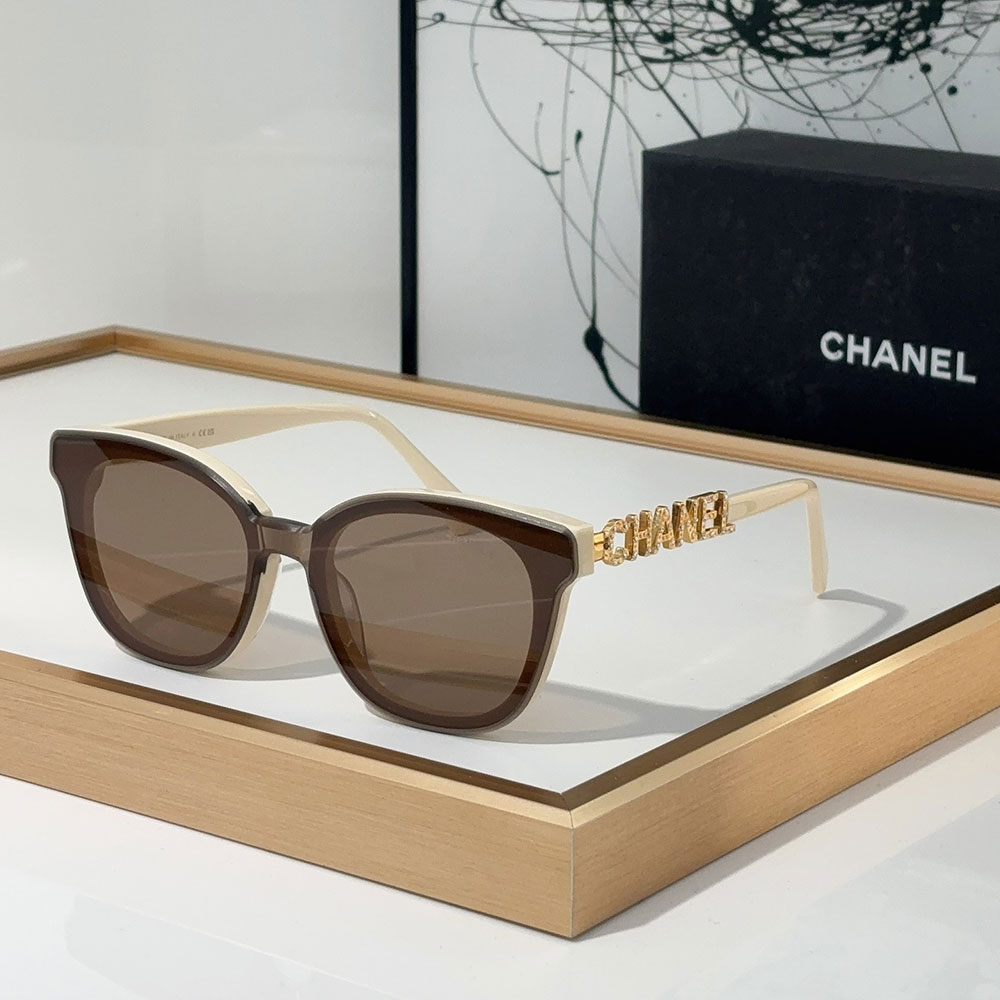 Chanel Mirror leg Hollowed out Logo Sunglasses Top quality - KAIROO