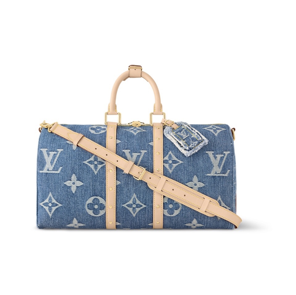 Louis Vuitton LV  Keepall Bandoulière 45 Monogram Denim - KAIROO