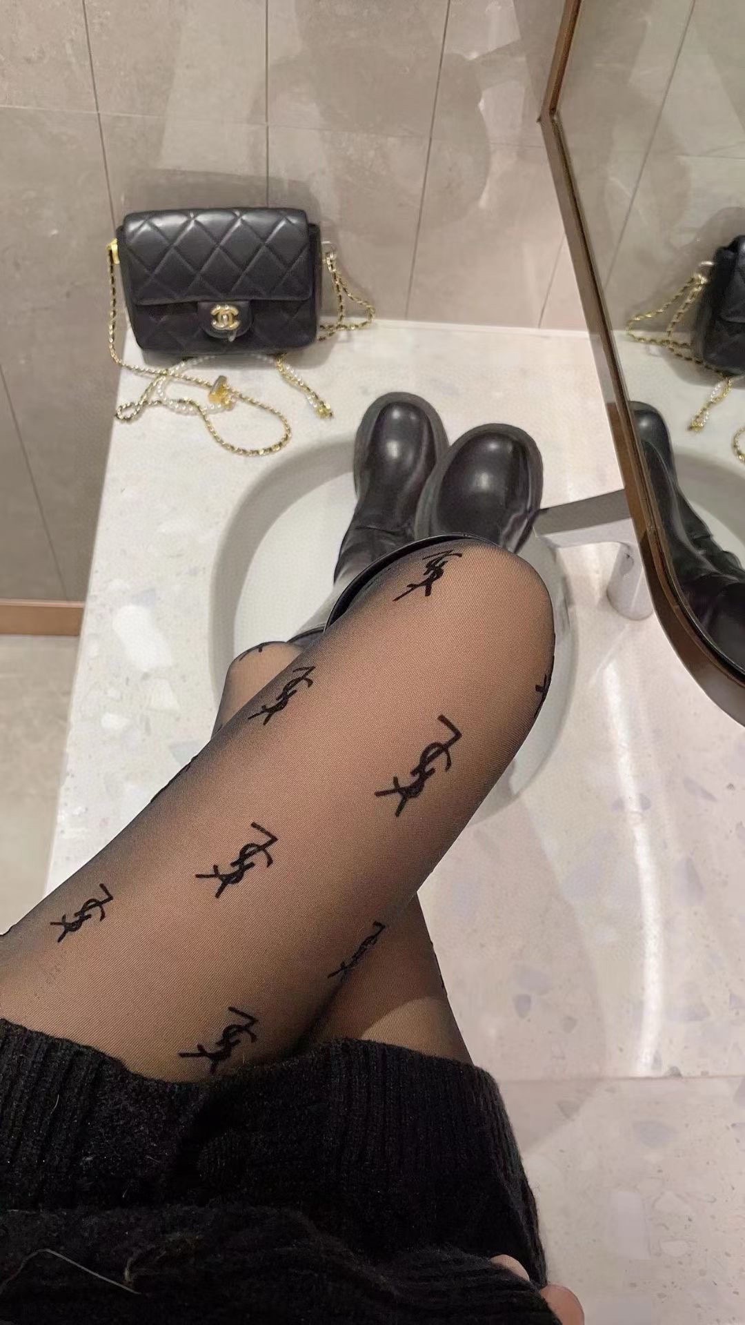 Saint Laurent YSL stockings - KAIROO