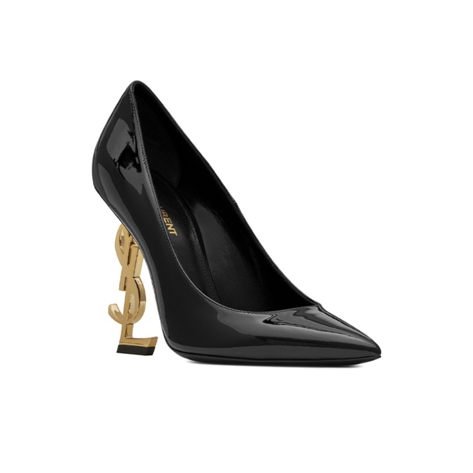 Saint Laurent YSL Logo Heel Pumps - KAIROO