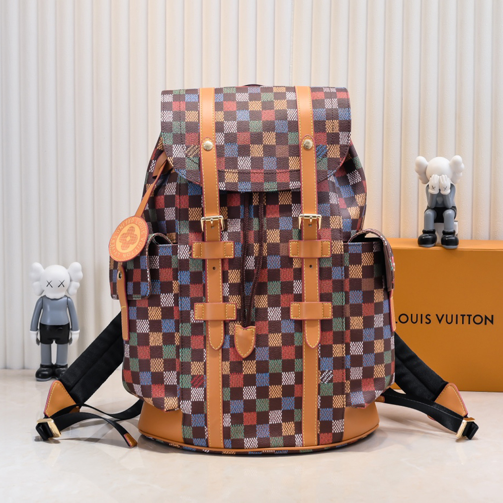 Louis Vuitton LV  Pharrell Damier Pop Christopher Backpack - KAIROO