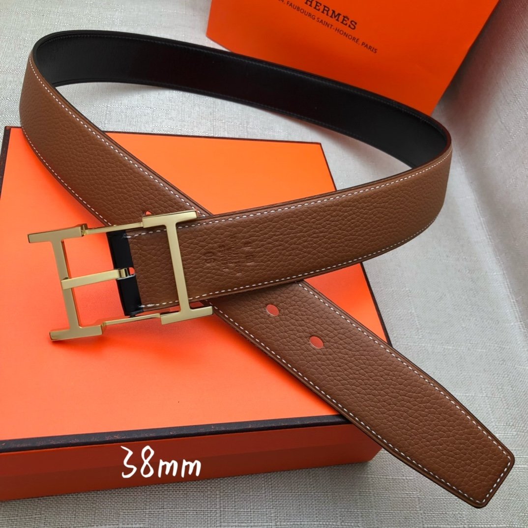 Hermès 38mm Reversible H Belt - KAIROO