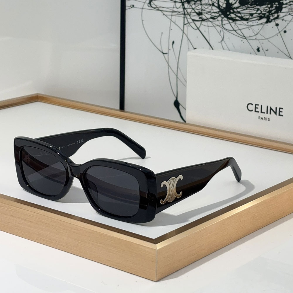 Celine Triomphe Rectangular 01 Sunglasses in Acetate Top quality - KAIROO