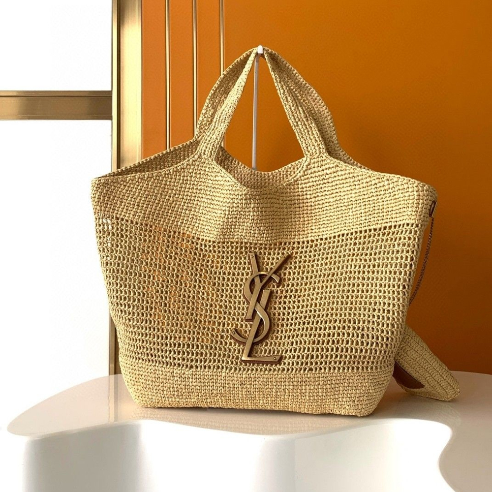 Saint Laurent Icare Raffia Bag - KAIROO