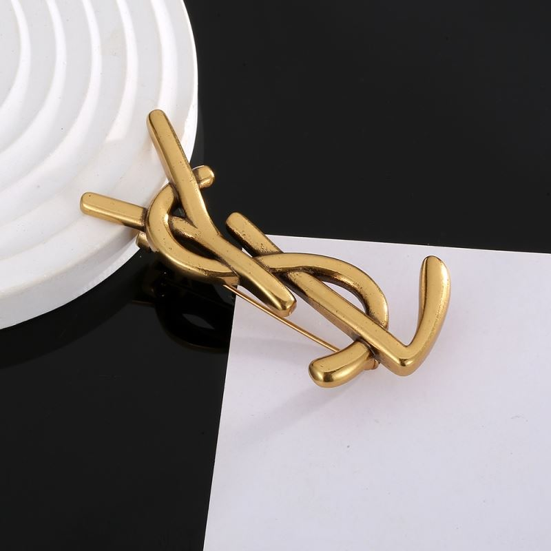 Saint Laurent YSL Monogram Brooch - KAIROO