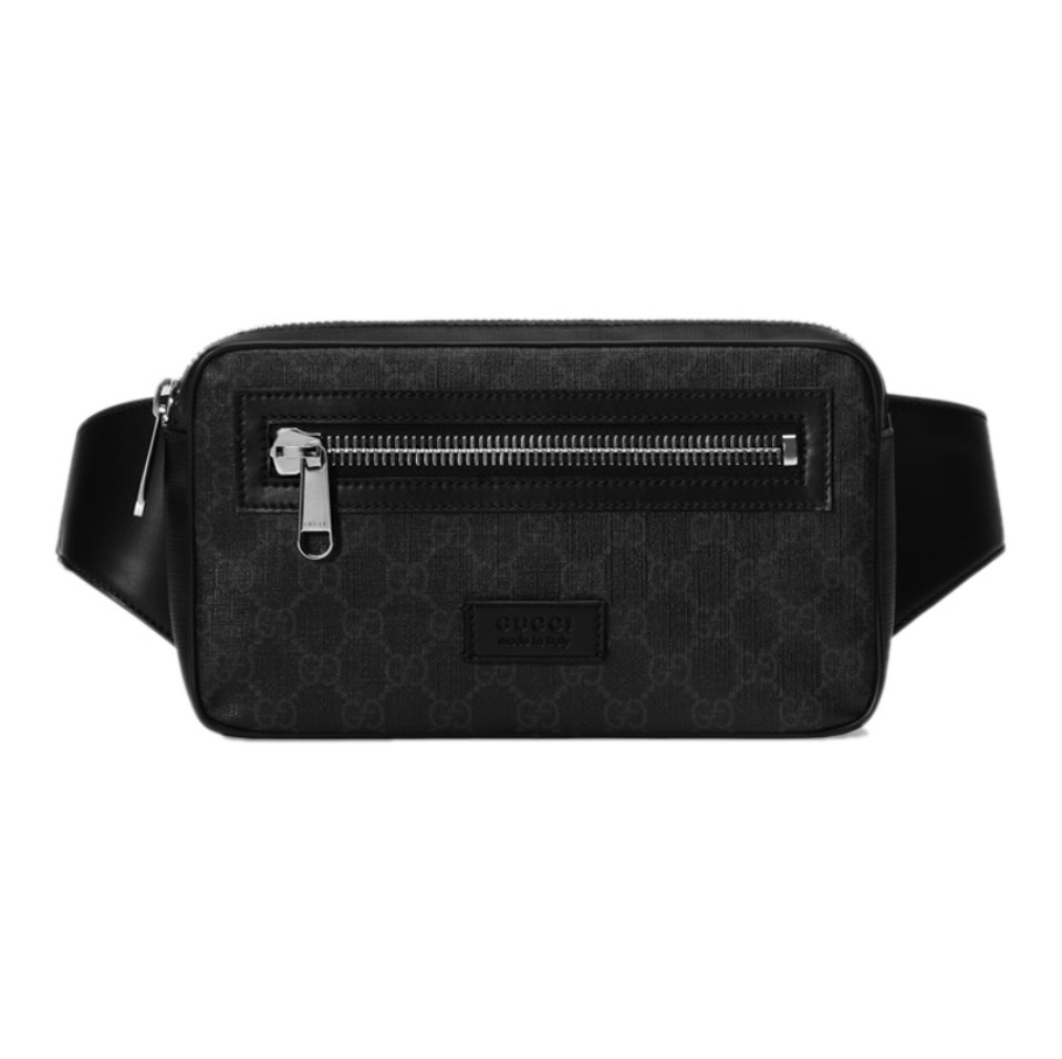 GUCCI GG Canvas and Leather Trim Belt Bag Supreme Fanny Pack - KAIROO