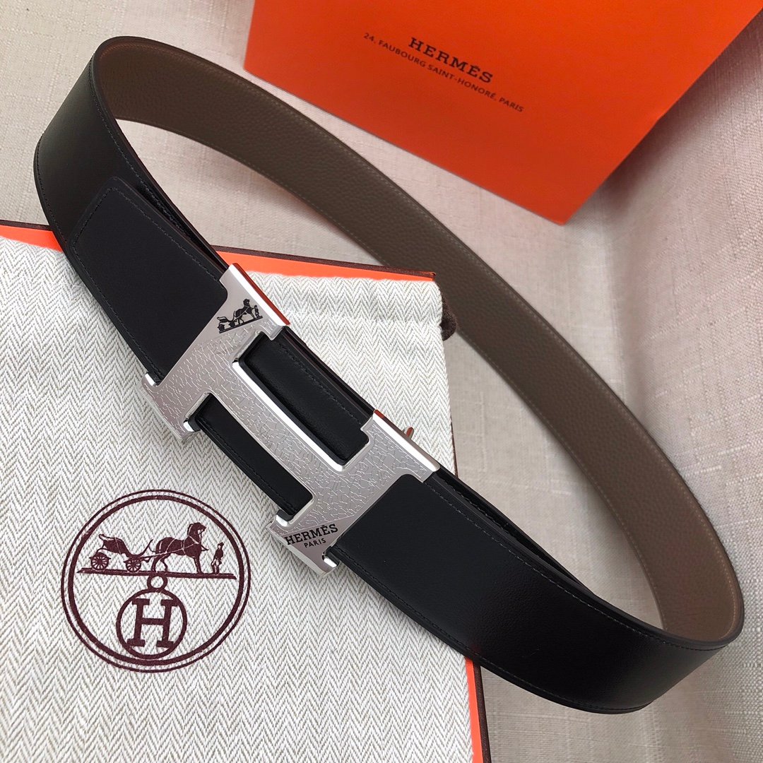 Hermès 38mm Reversible H Belt - KAIROO
