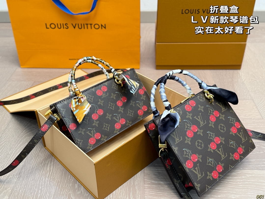 Louis Vuitton LV  Cherry Print Monogram Canvas Bag - KAIROO