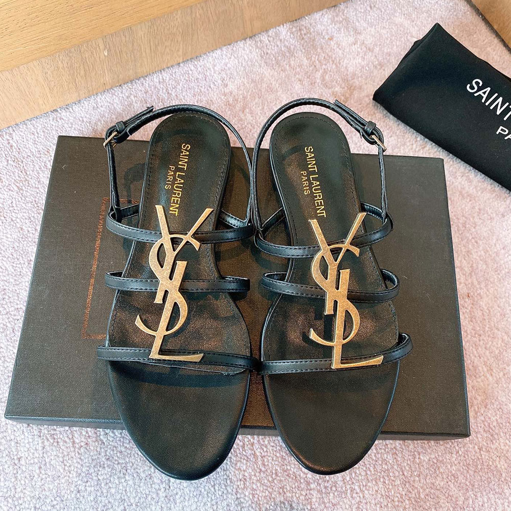 Saint Laurent YSL Strappy Sandals - KAIROO