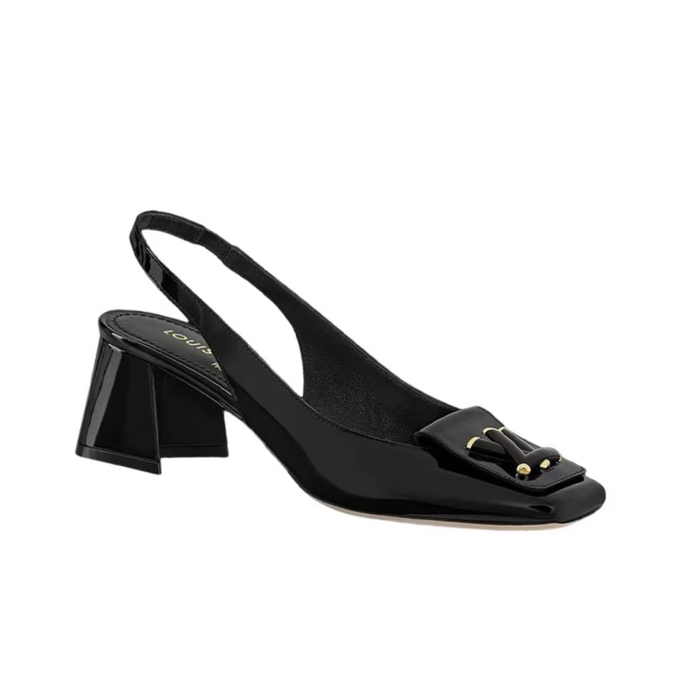 Louis Vuitton LV  Madame Slingback Block Heel Pump - KAIROO