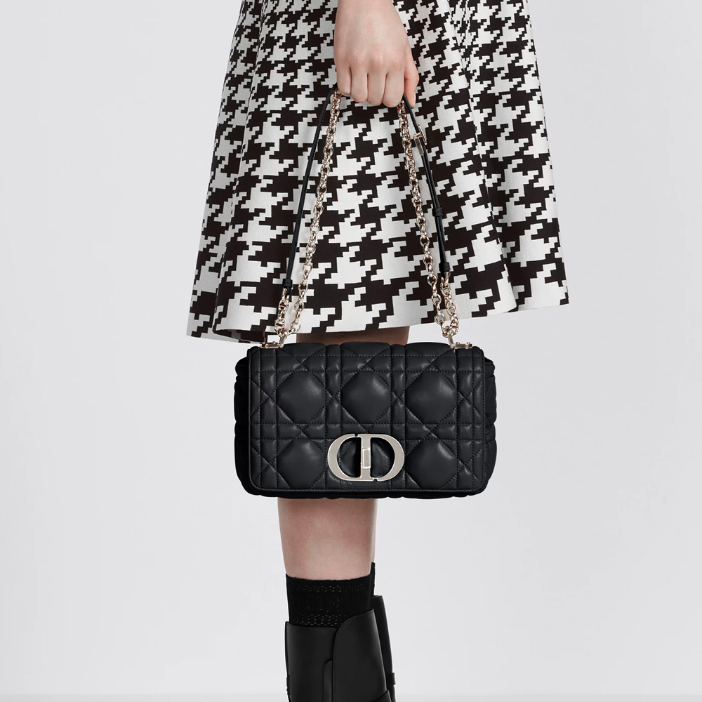 Dior Caro CD Bag with Micro-Cannage Quilted Soft Calfskin Bag - KAIROO