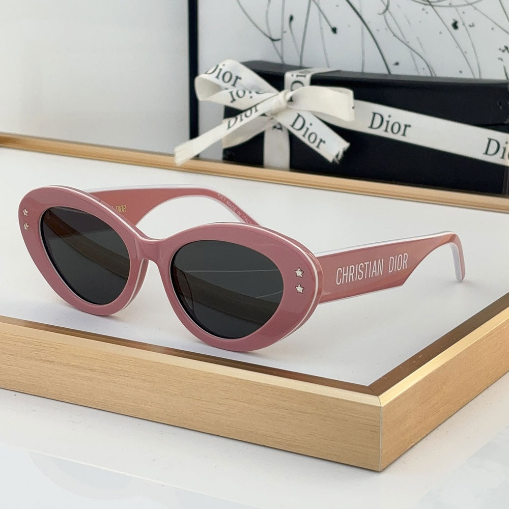 Dior Acetate Cat-Eye Star Logo Sunglasses Top quality - KAIROO