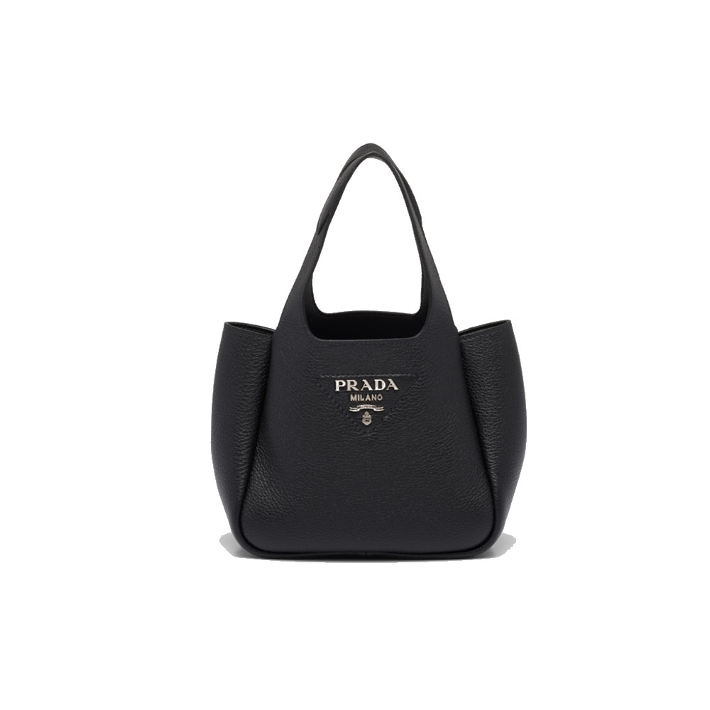 Prada Mini-tote Pebble-lth Chain-link Bucket Tote - KAIROO