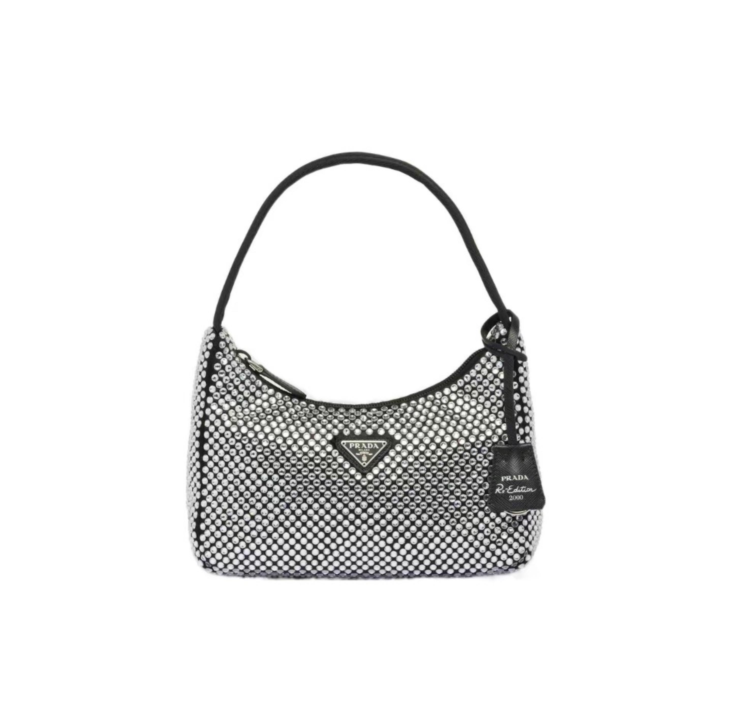 Prada Crystal-embellished Duchesse Satin Hobo Bag/ Multicolor - KAIROO