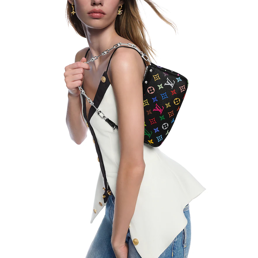 Louis Vuitton LV  x Takashi Murakami Monogram Multicolore Pochette Accessoires - KAIROO