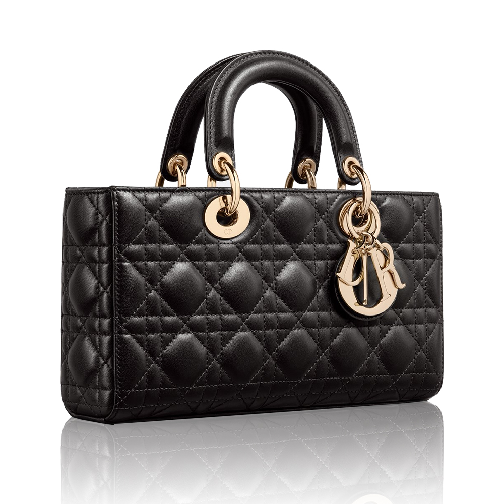 Dior Medium Lady D-Joy Lambskin Quilted Micro Handle Horizontal Lady Bag - KAIROO