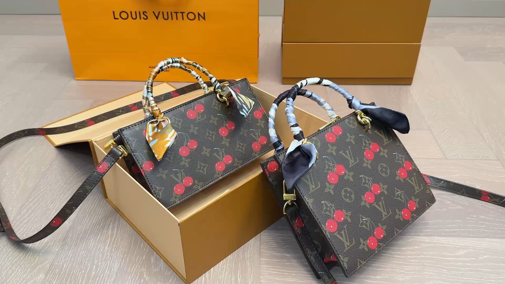 Louis Vuitton LV  Cherry Print Monogram Canvas Bag - KAIROO