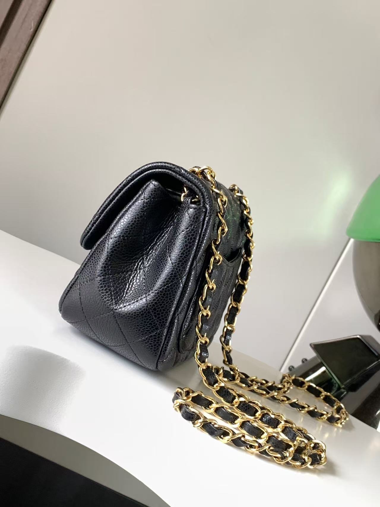 Chanel CF mini Bag Caviar  17cm - KAIROO