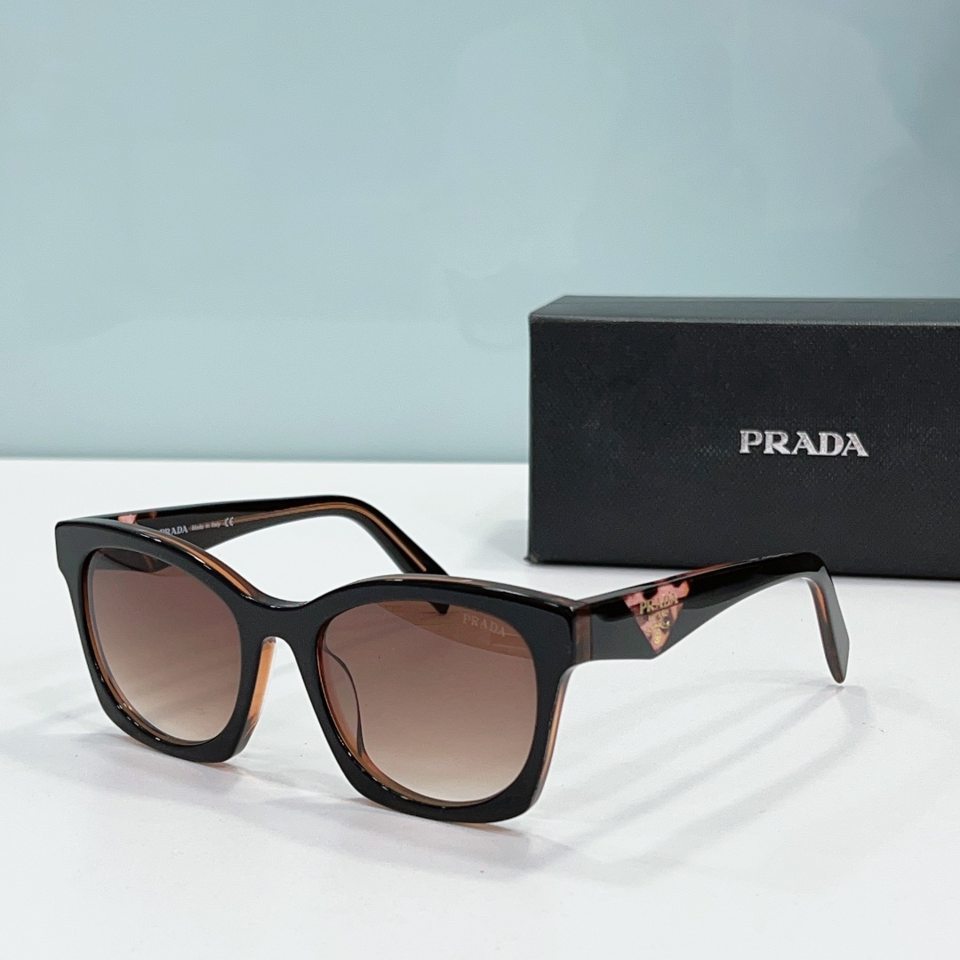 Prada Symbole Geometric Cat-Eye Acetate Sunglasses Top quality - KAIROO