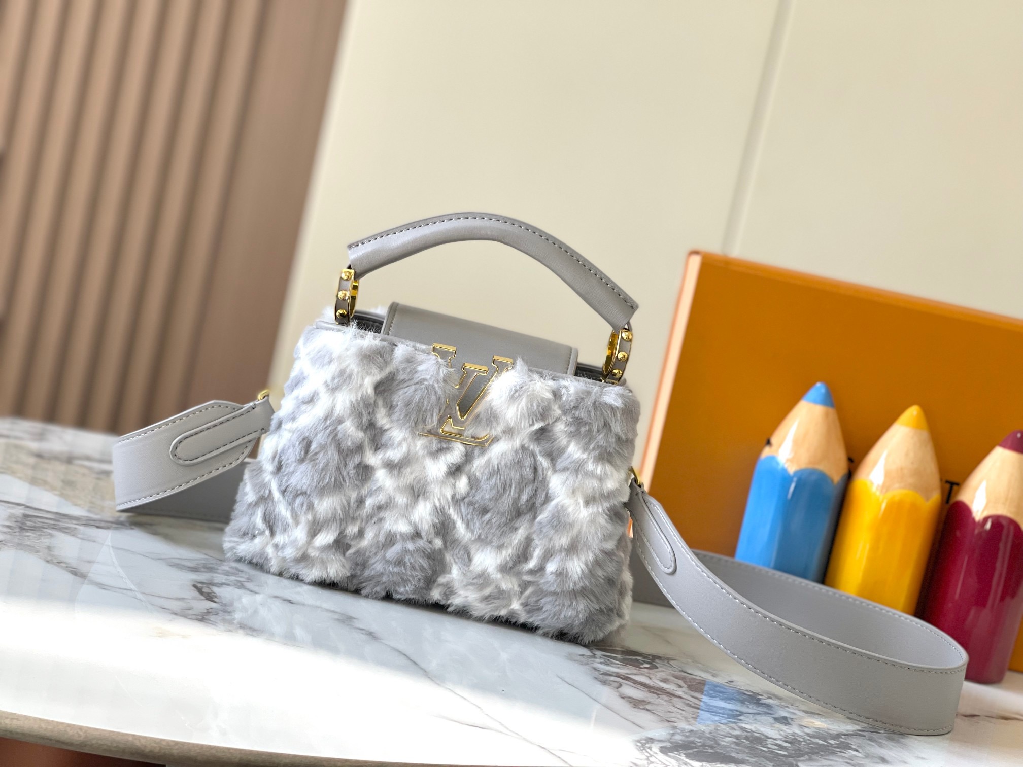 Louis Vuitton LV  Capucines Shearling - KAIROO