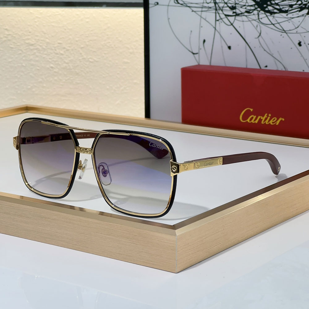 Cartier Metal Side Color Matching Aviator Sunglasses Top quality - KAIROO