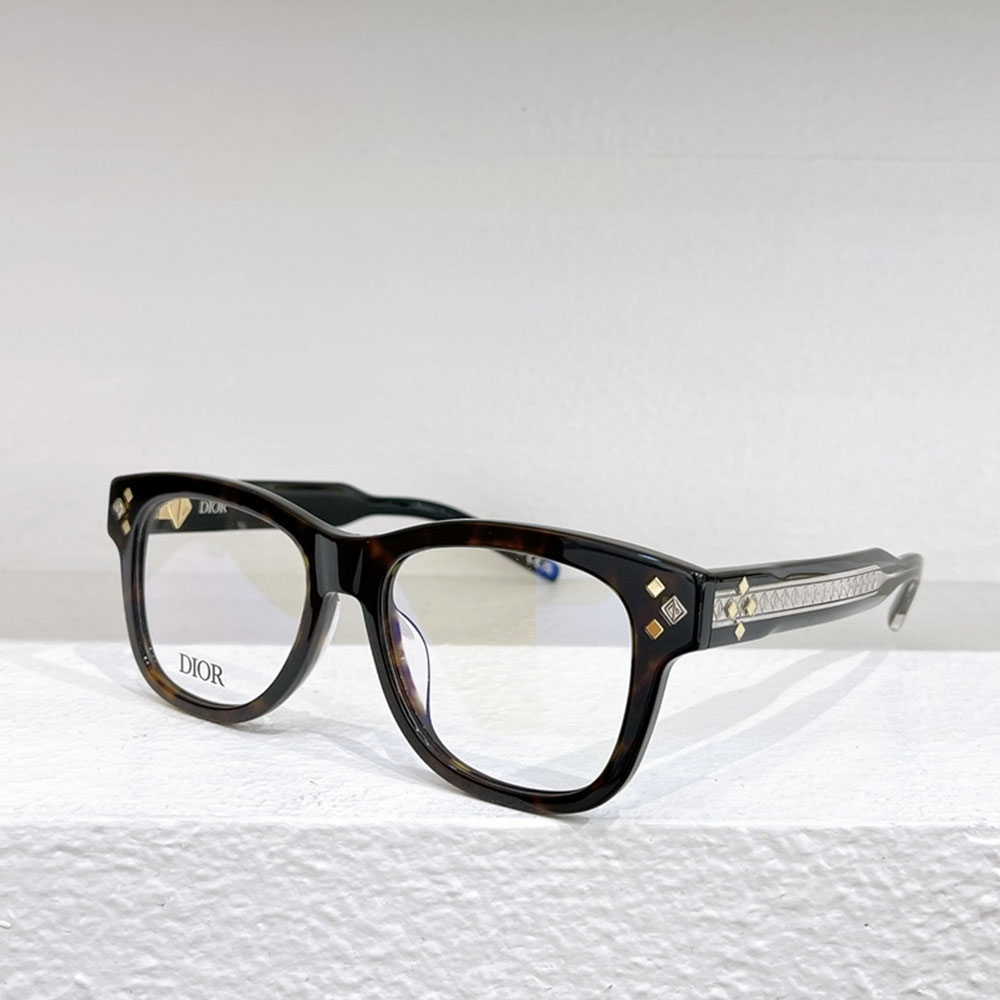 Dior CD Diamond R2U Square Acetate Optical Frames Top quality - KAIROO