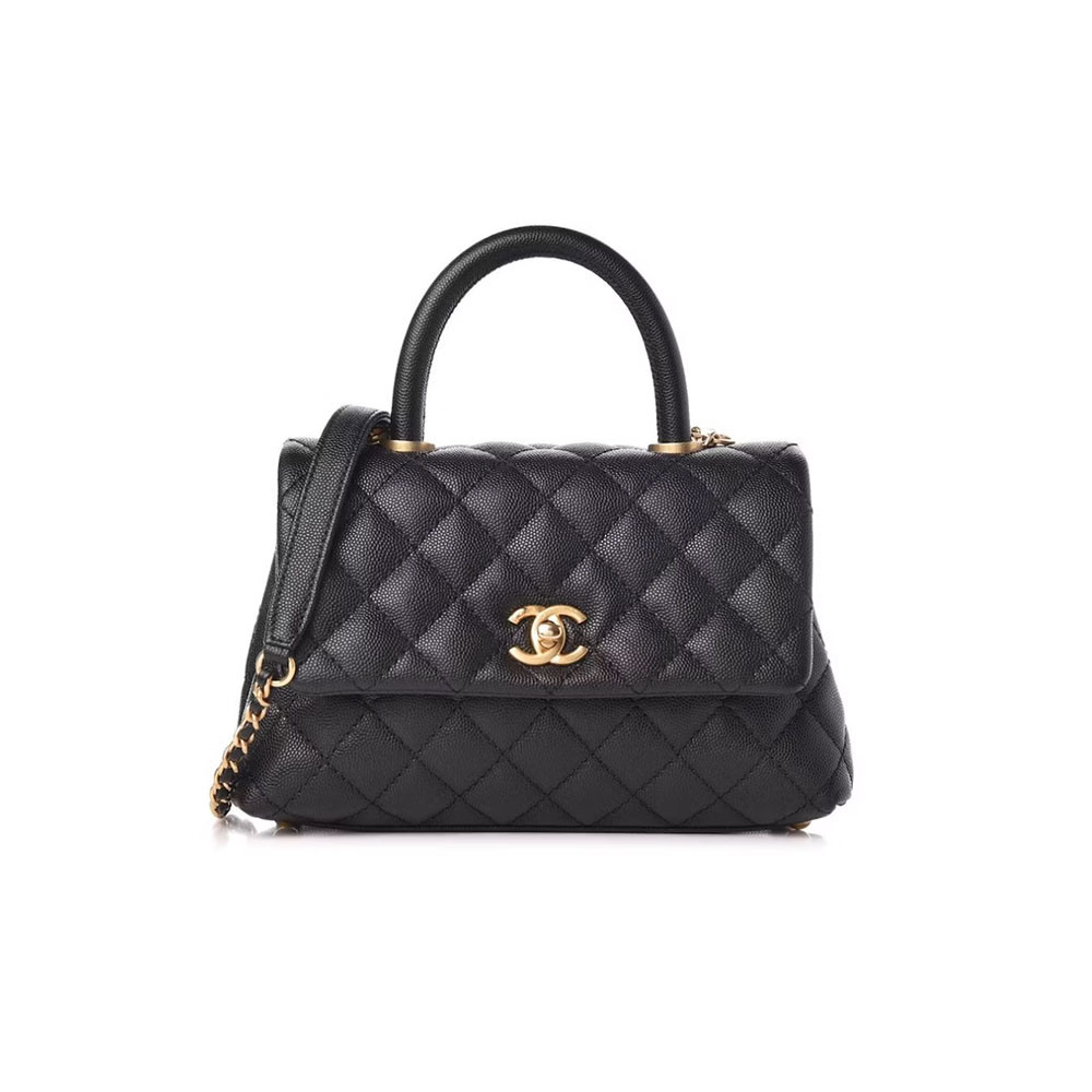 Chanel Classic Coco Handle Satchel Medium (10A Mirror Version) - KAIROO