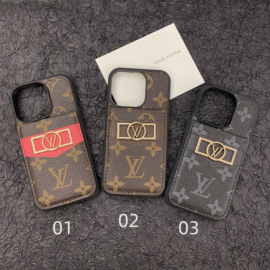 Louis Vuitton LV  iPhone Card Holder Case - KAIROO