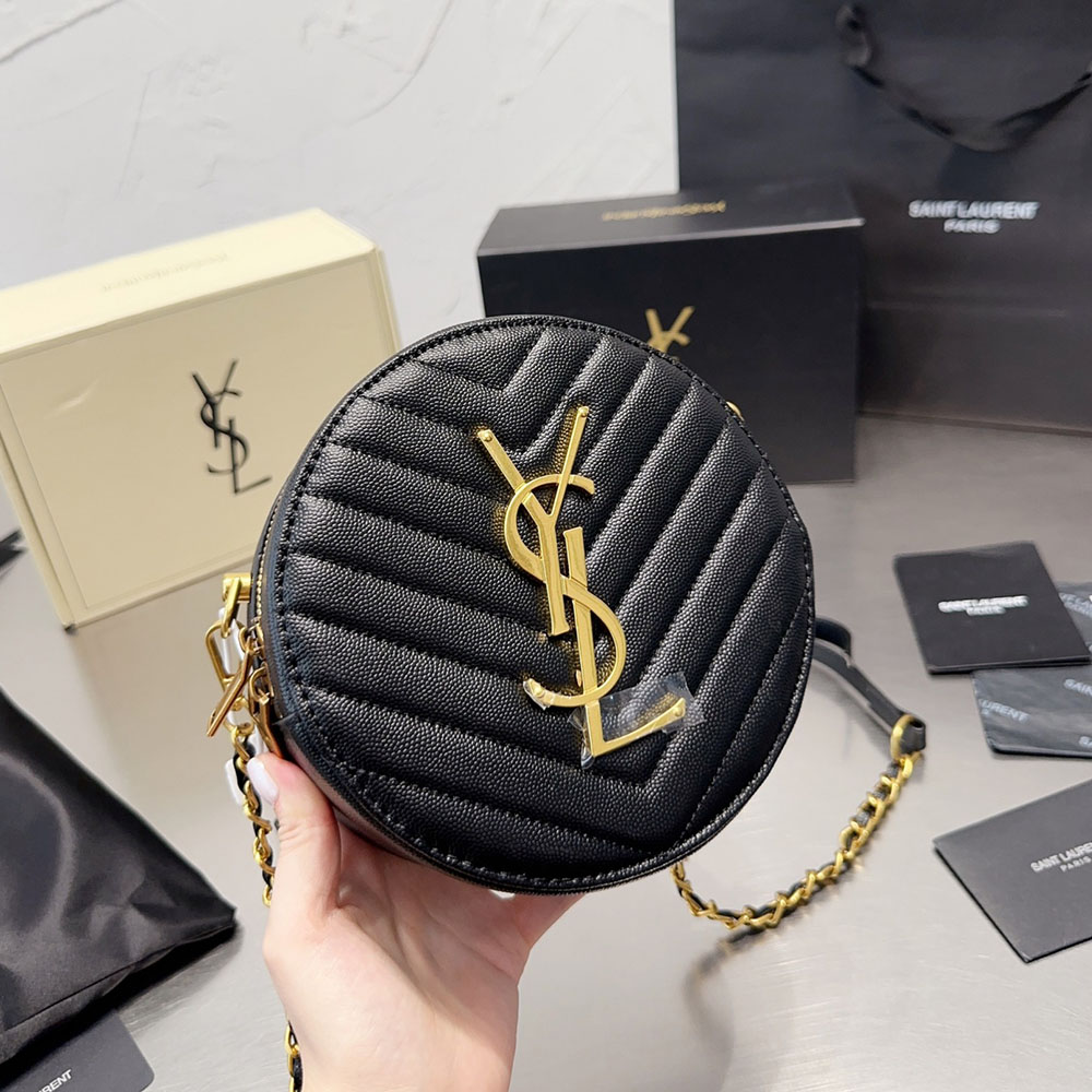 Saint Laurent Round Vinyl Bag - KAIROO