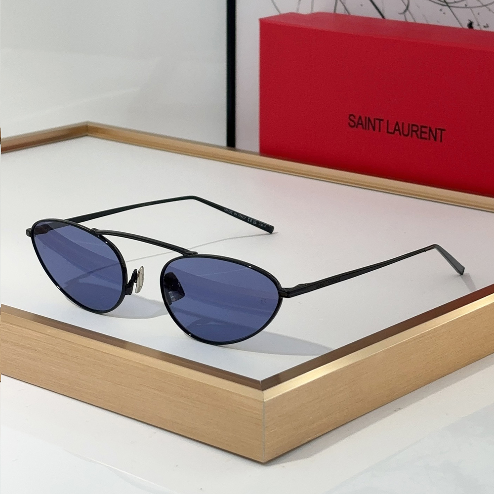 Saint Laurent Cat-eye Metal Frame Sunglasses Top Quality - KAIROO