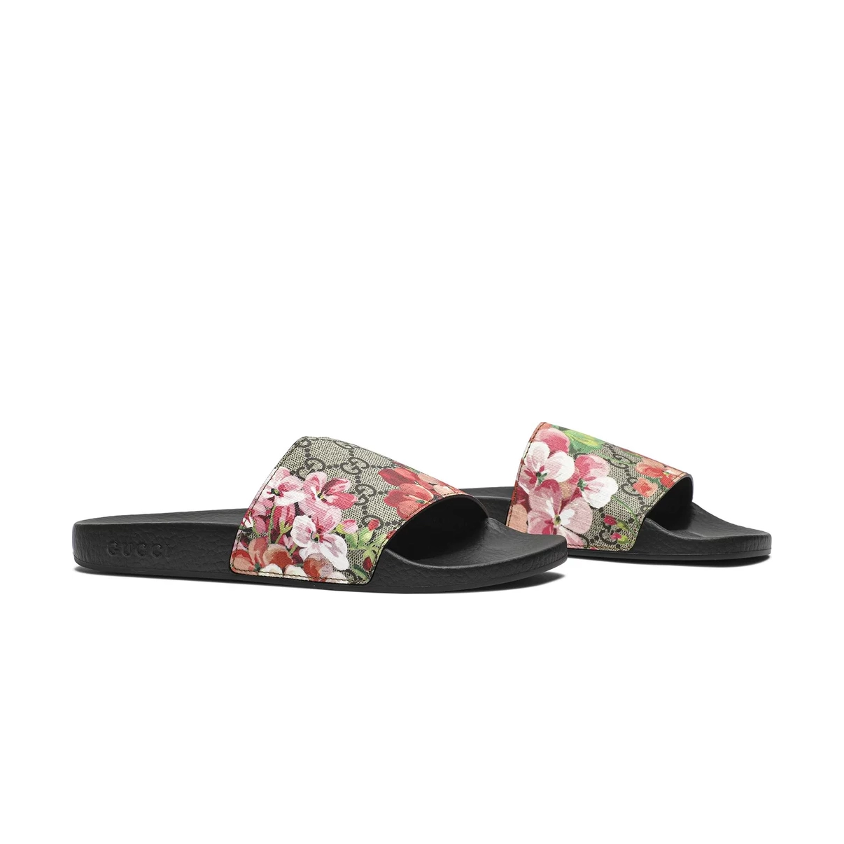 GUCCI GG Blooms Floral Print Slide Sandals - KAIROO