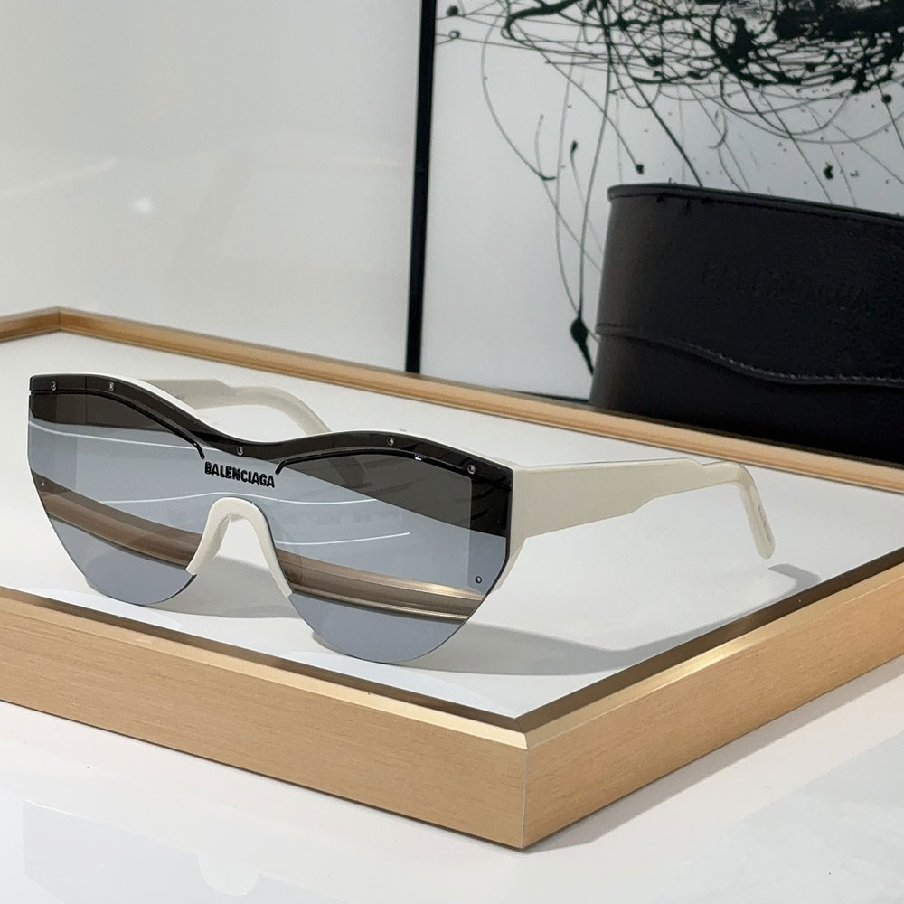 Balenciaga Sporty Cat-Eye Shield Shades Sunglasses Top quality - KAIROO
