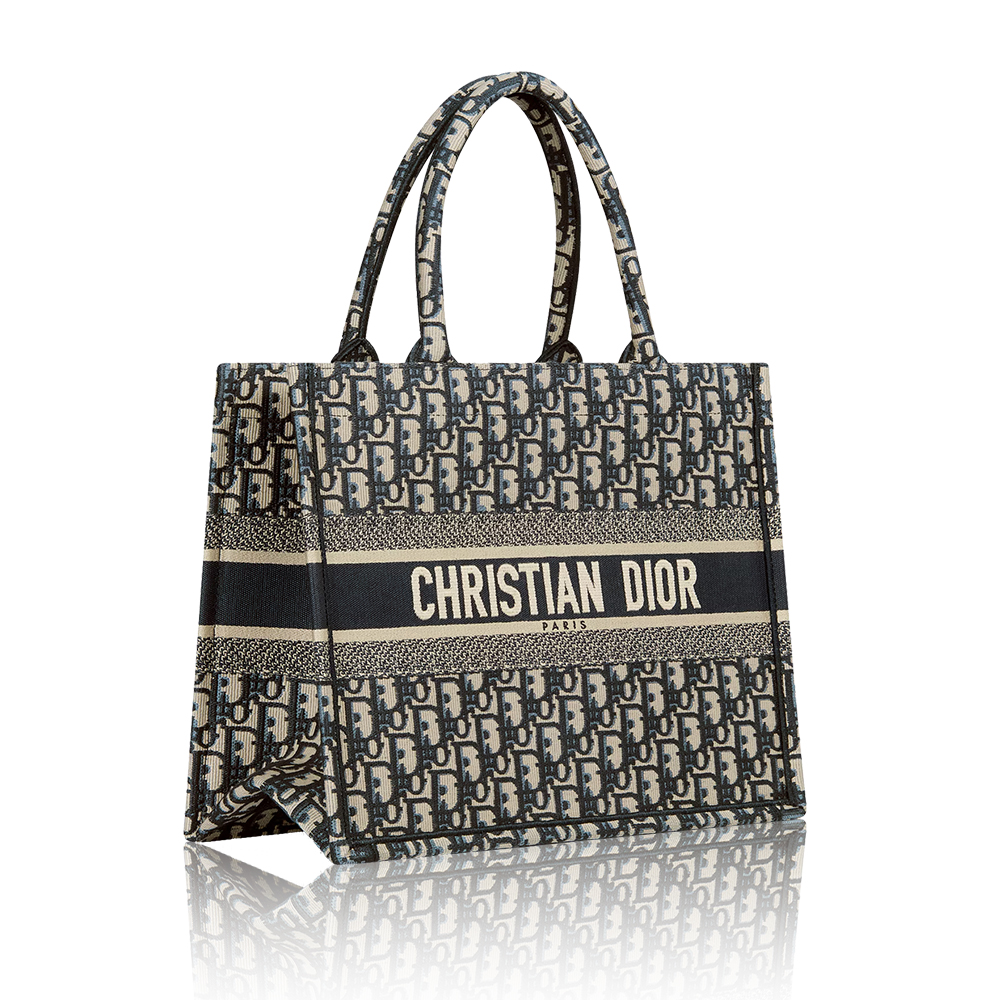 Dior Book Tote Logo Jacquard Embroidery Tote Bag - KAIROO