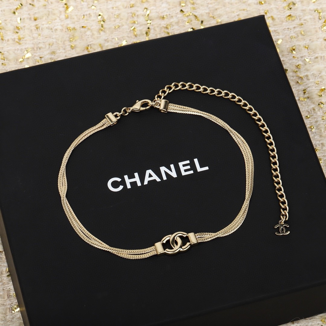 Chanel Classic CC Triple Strand Choker - KAIROO