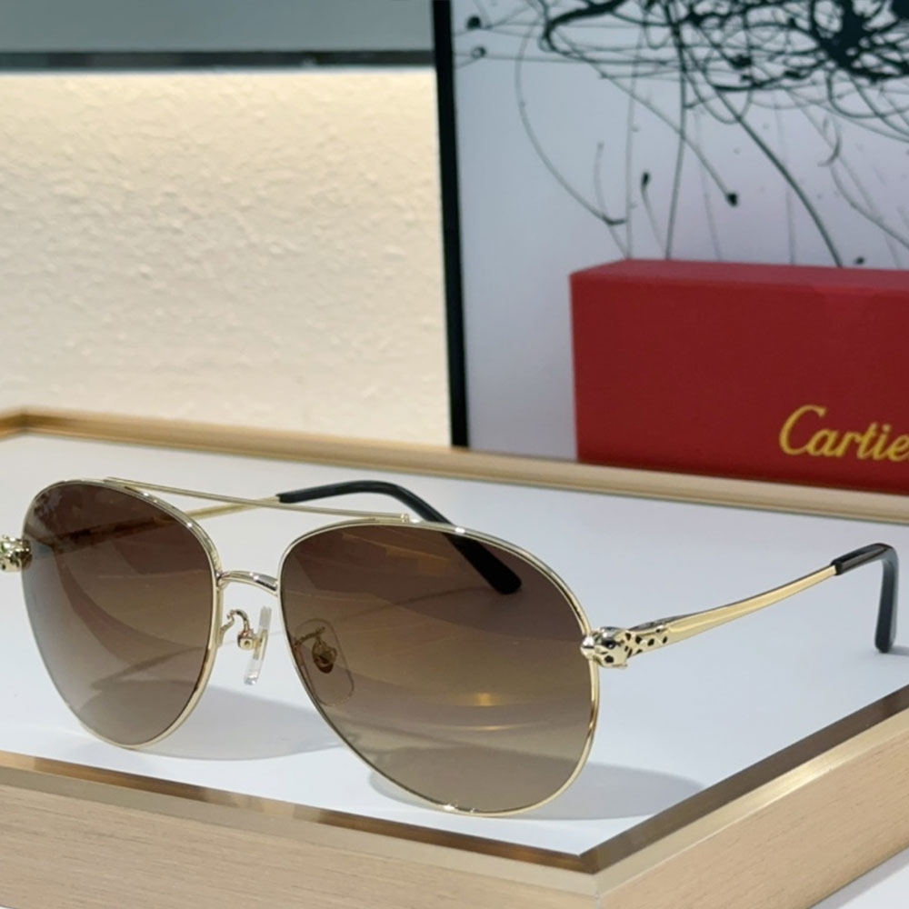 Cartier  Metal frame  Sunglasses Top quality - KAIROO
