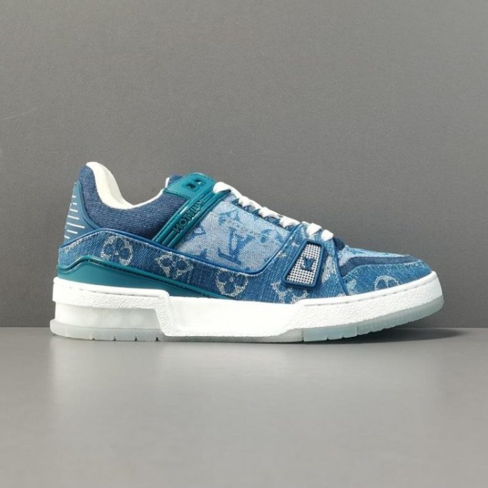Louis Vuitton LV  Trainer Sneaker Blue - KAIROO