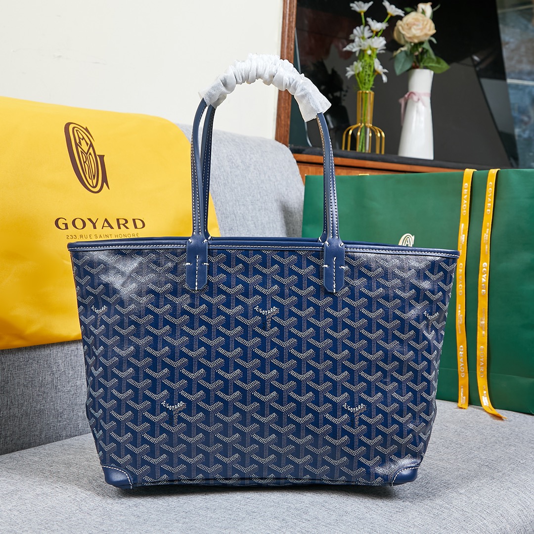 Goyard Saint Louis Tote Bag navy blue - KAIROO