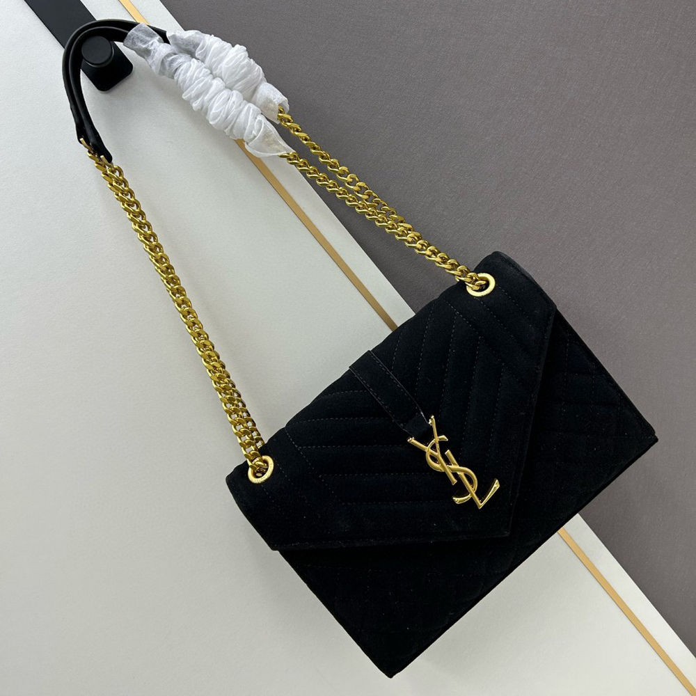 Saint Laurent YSL Suede Envelope Bag - KAIROO