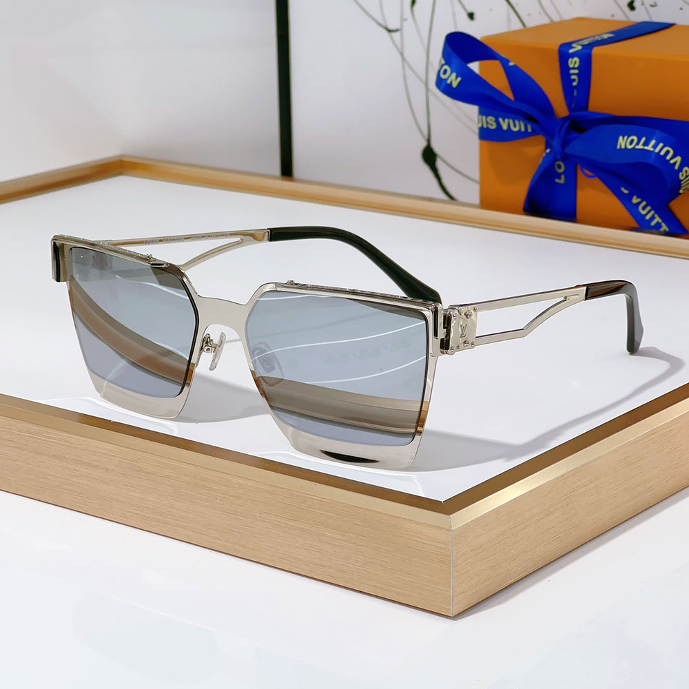Louis Vuitton LV Clash Square Hollow frame sunglasses Top quality - KAIROO