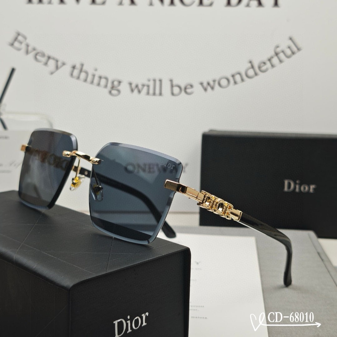 Dior Openwork D.I.O.R. Signature Polarized Rimless Sunglasses - KAIROO