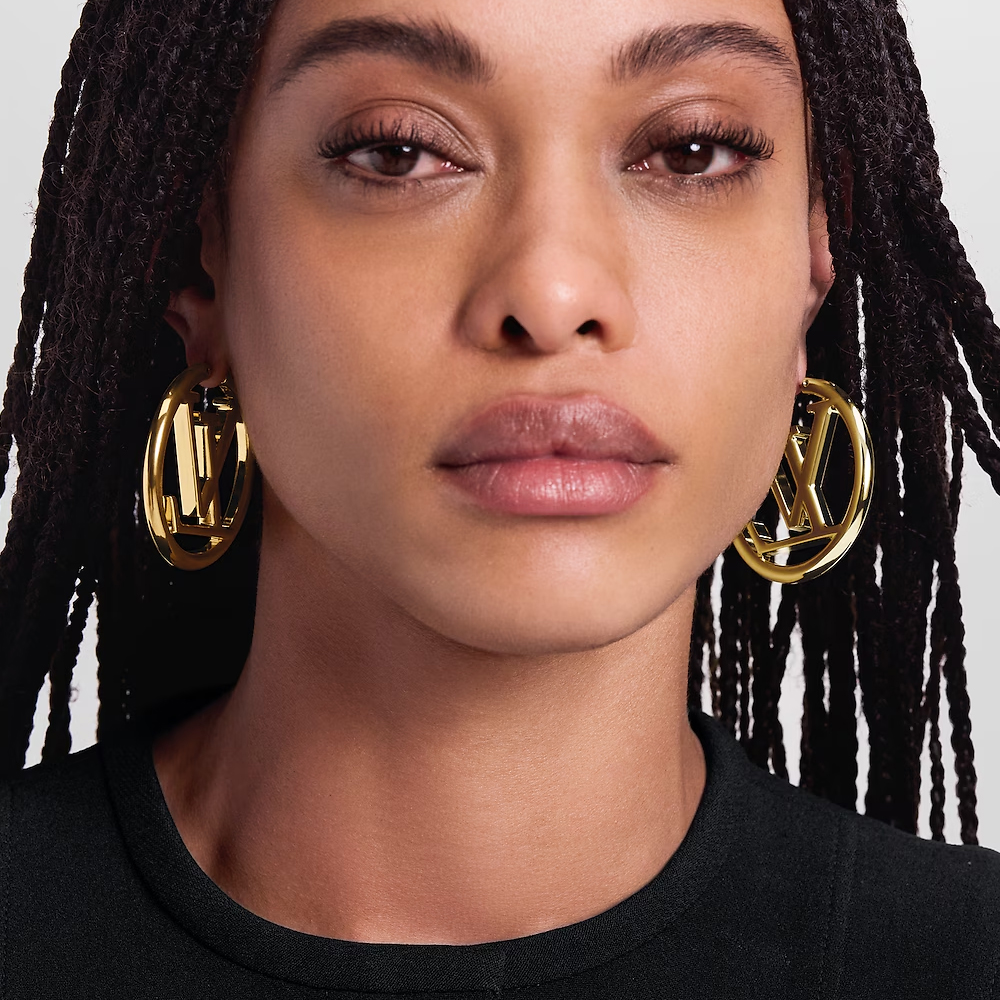 Louis Vuitton LV Louise Hoop Earrings - KAIROO
