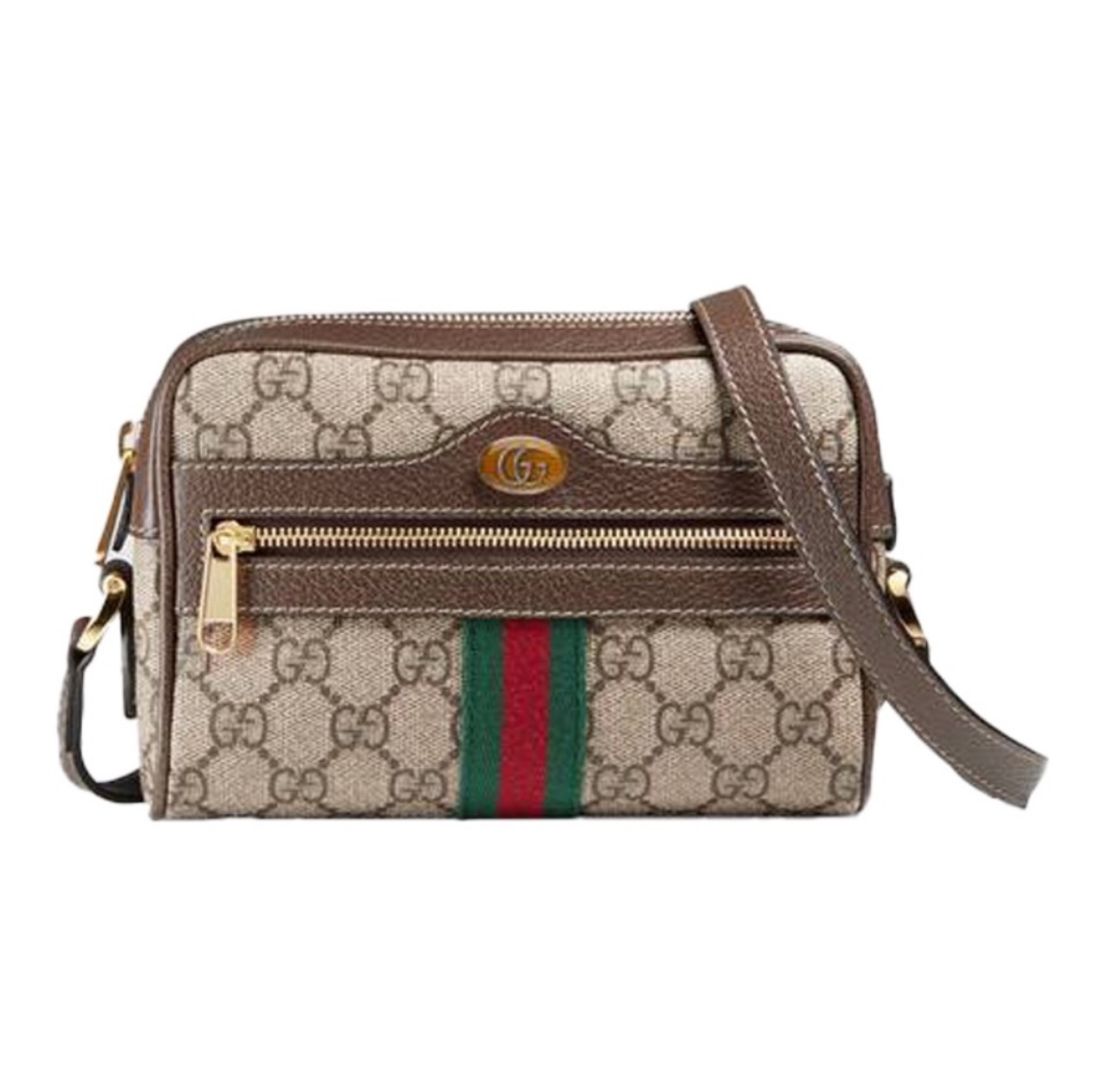 GUCCI Ophidia GG Canvas Web Stripe Camera Bag Crossbody Bag - KAIROO